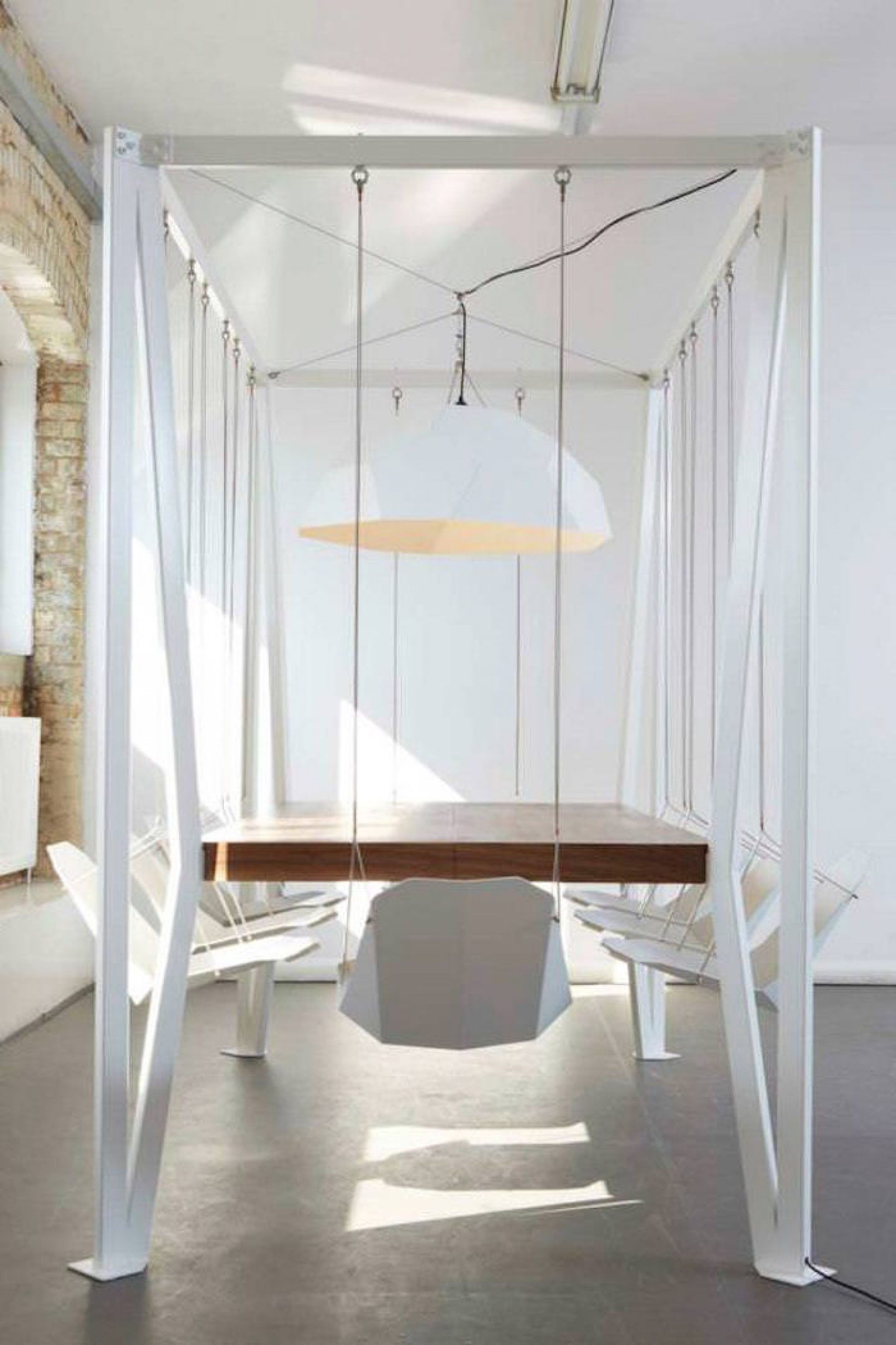 Designer Christopher Duffy Created A Table With Swings - IGNANT