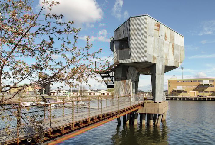 An Elevated Public Sauna In Gothenburg By Raumlabor