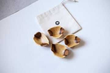 Mini wooden bowls