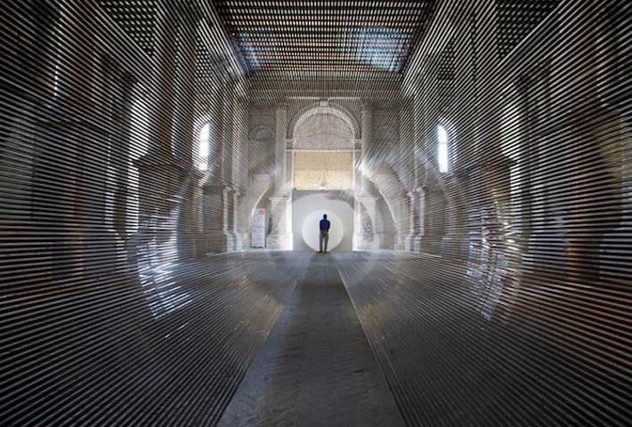 A Mesmerizing Tape Installation By Zilvinas Kempinas - IGNANT