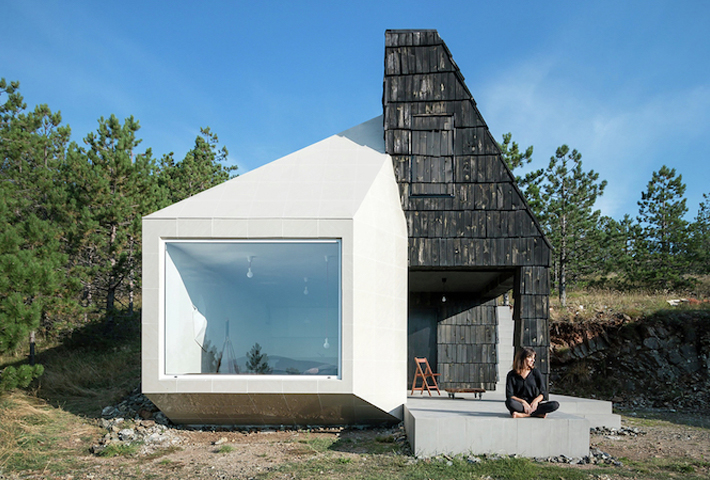 An Asymmetrical Mountainside Home In Serbia By EXE Studio
