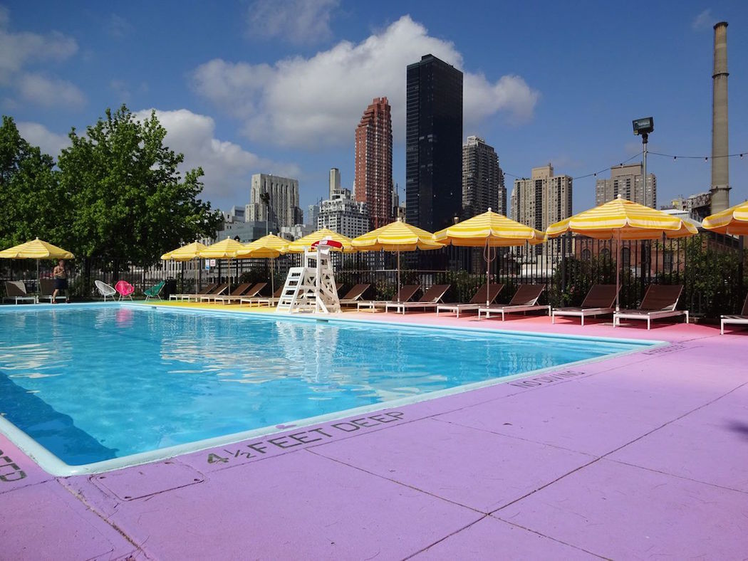 A Rainbow Pool Brightens Up Summer In NYC