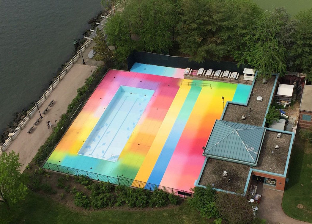 A Rainbow Pool Brightens Up Summer In NYC