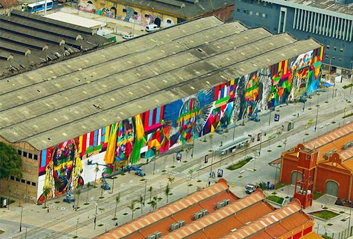 An Artist Creates A Huge Mural For The Rio Olympics - IGNANT