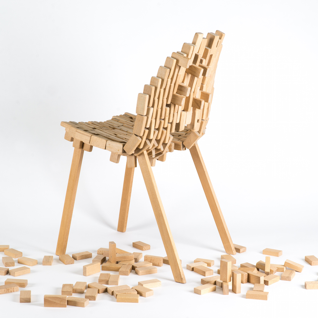 A Chair Made Of Vintage Bricks - IGNANT