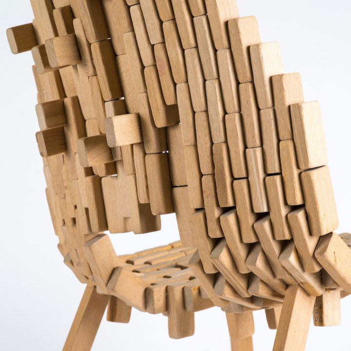 A Chair Made Of Vintage Bricks - IGNANT