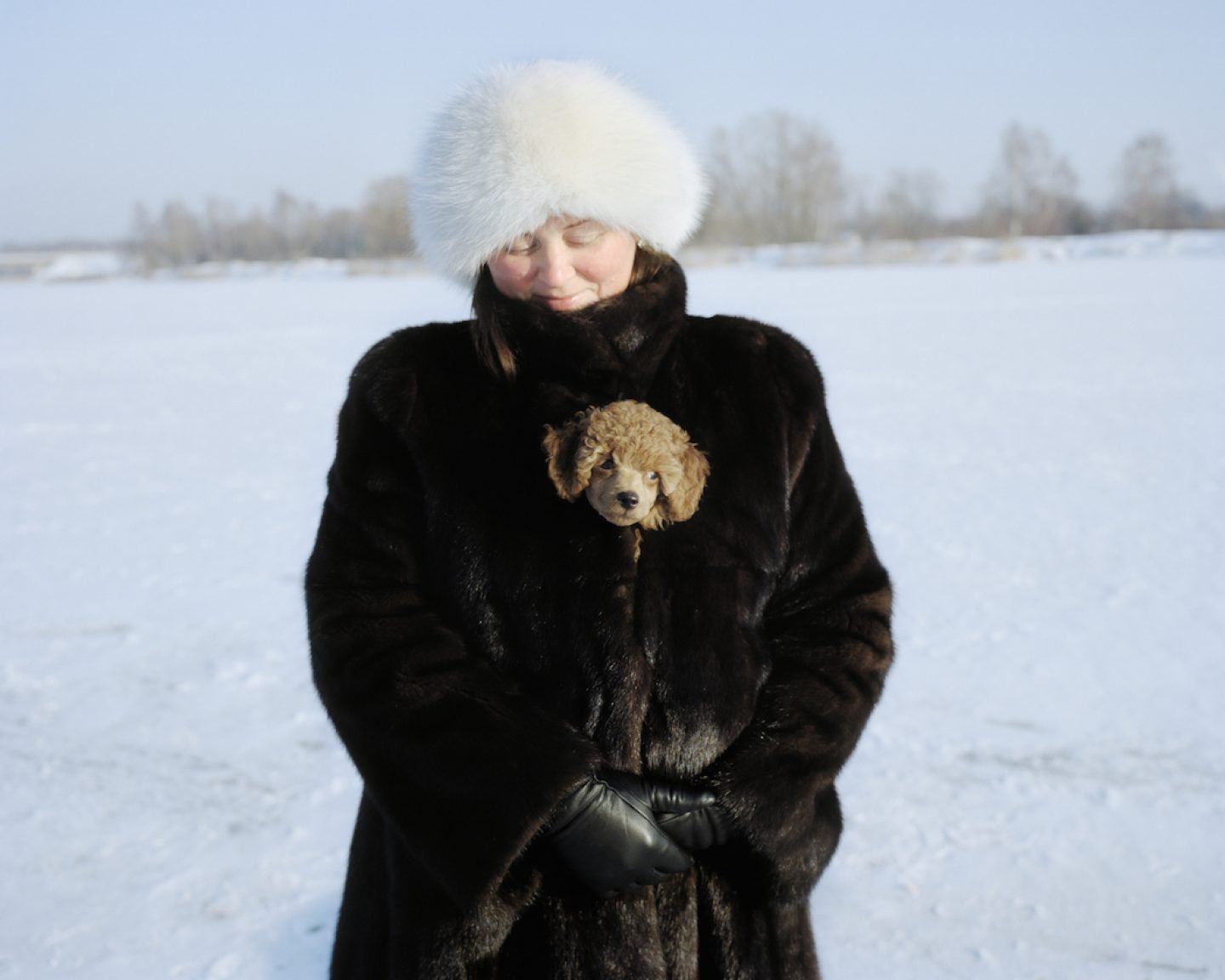Olga with her dog