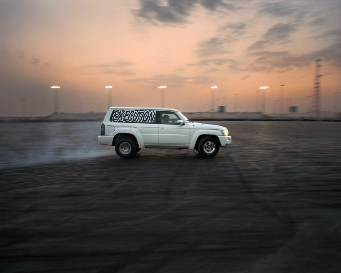 A member of the Execution group drifting in Umm Al Quwain, UAE.