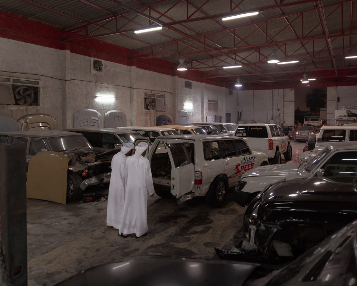 Champions Speed garage in Dubai where SUVs are tuned for drifting