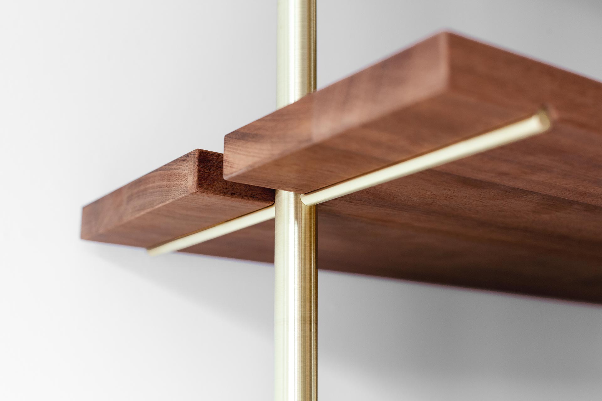 Brass Rail Shelving By Ryan Taylor