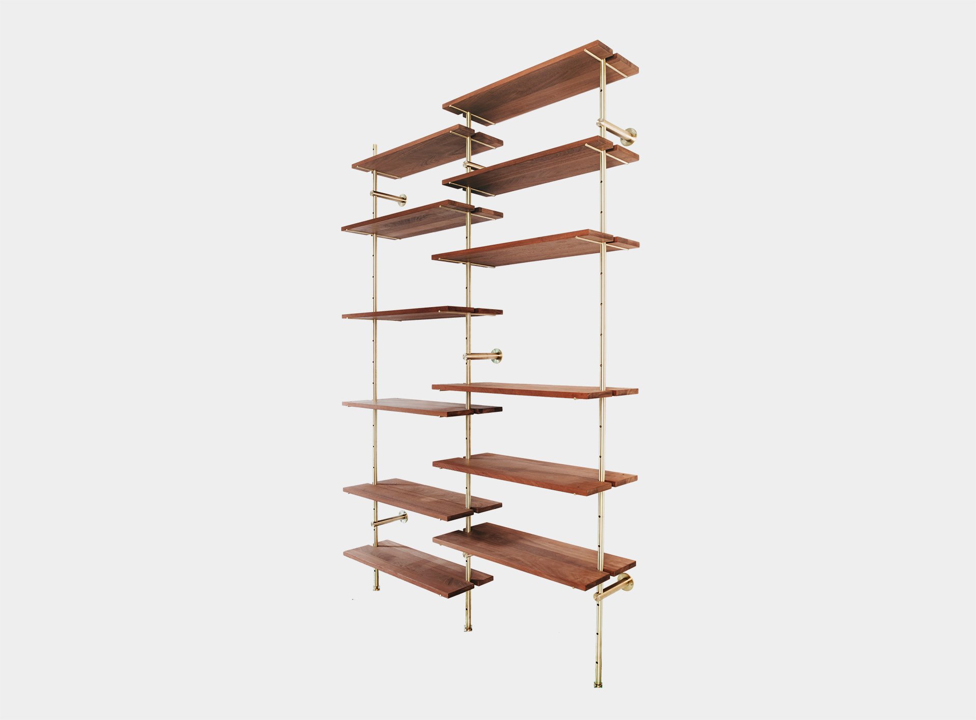 Brass Rail Shelving By Ryan Taylor