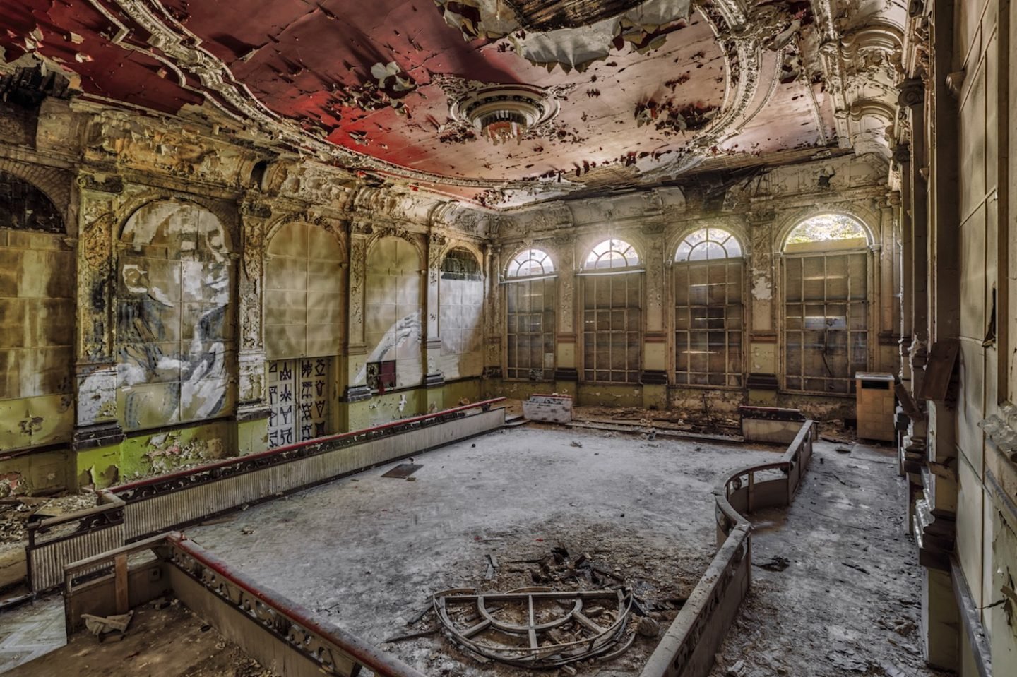 abandoned decay event hall