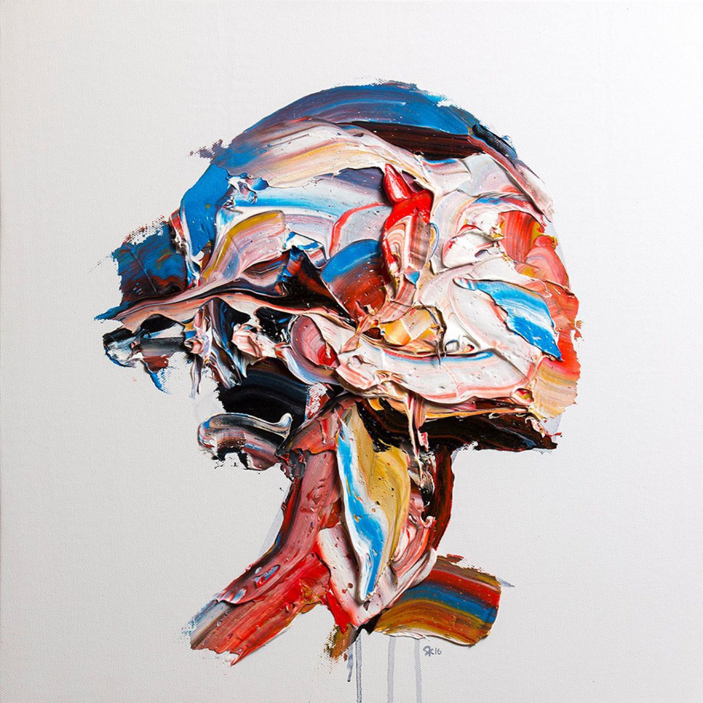 Multicolored Palette Knife Portraits By Salman Khoshroo IGNANT