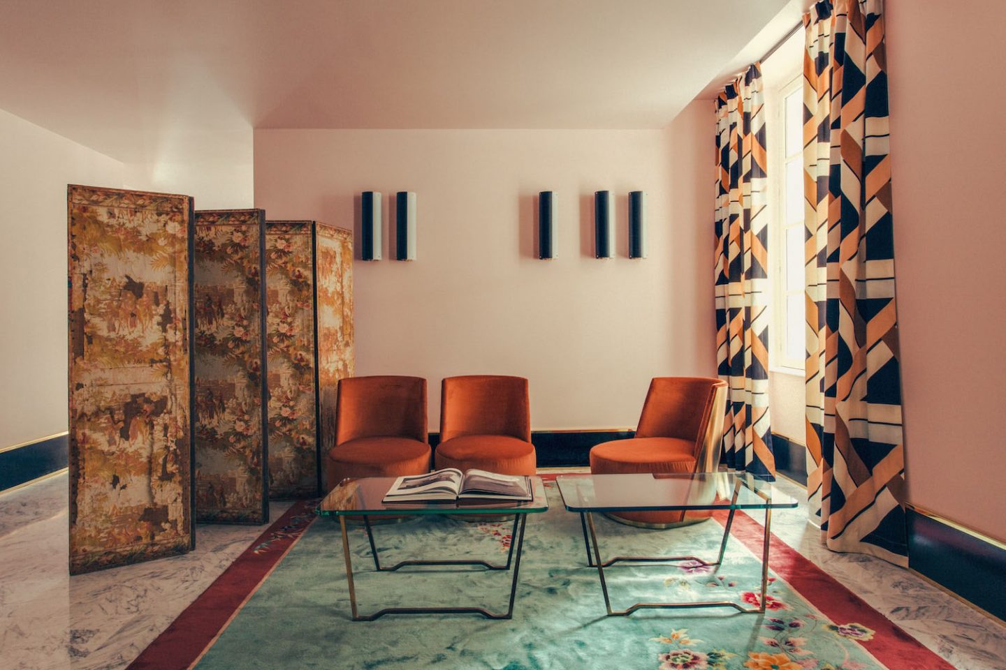 11/04/2016, Paris, France: aménagement de l'hôtel Saint-Marc par le Studio milanais Dimore le centre de Paris.