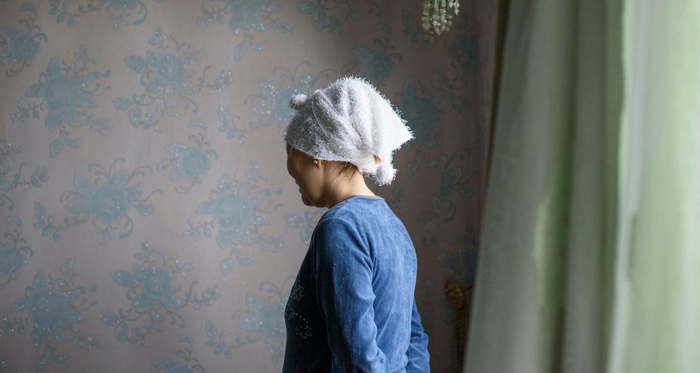 Portrait of Akerke, a Kazakh woman.