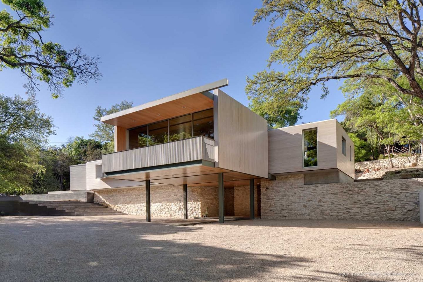 Pollen Architecture residence at 4502 Balcones Drive in Austin, TX 78731