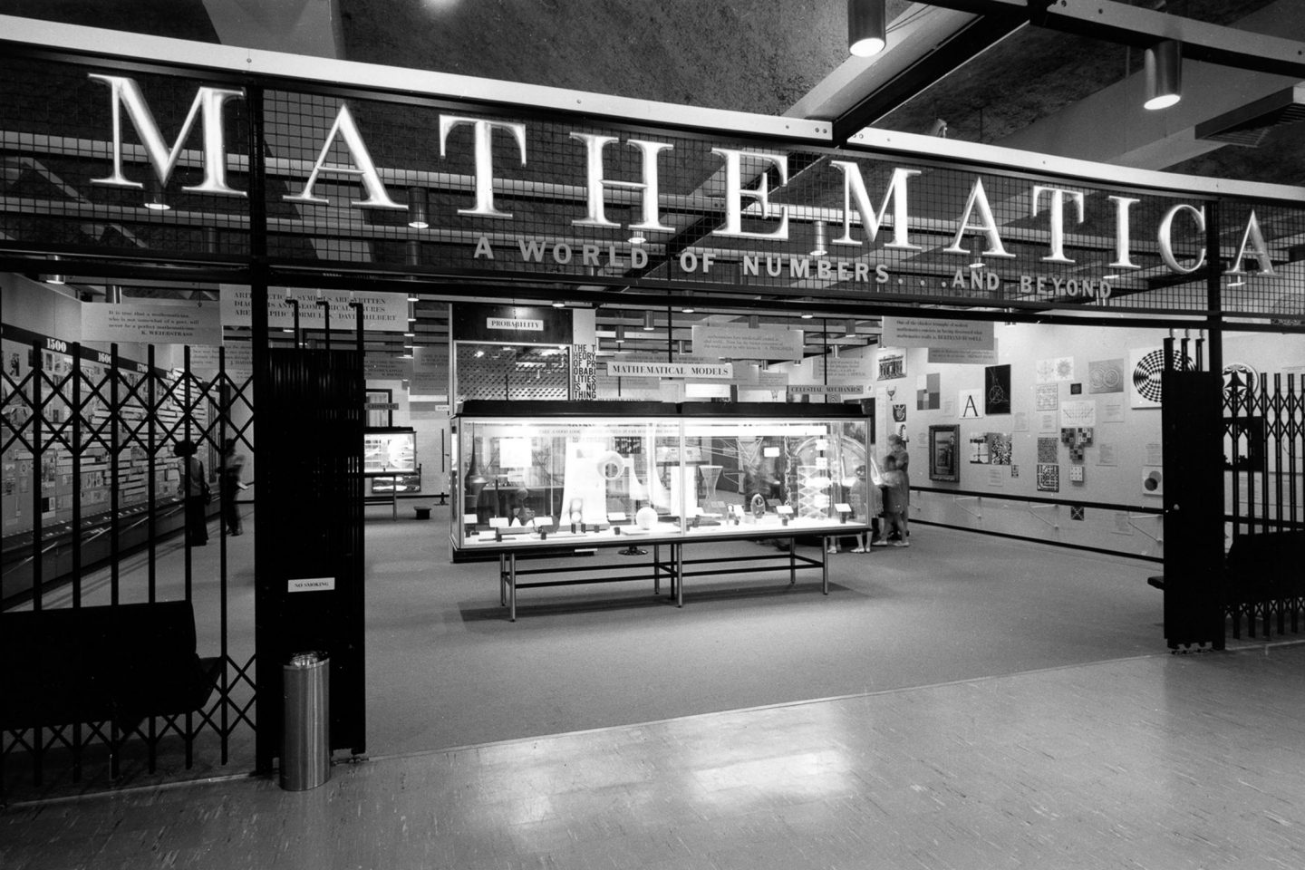 Installation view of Mathematica, California Museum of Science and Industry, Los Angeles 1961 ∏ Eames Office LLC