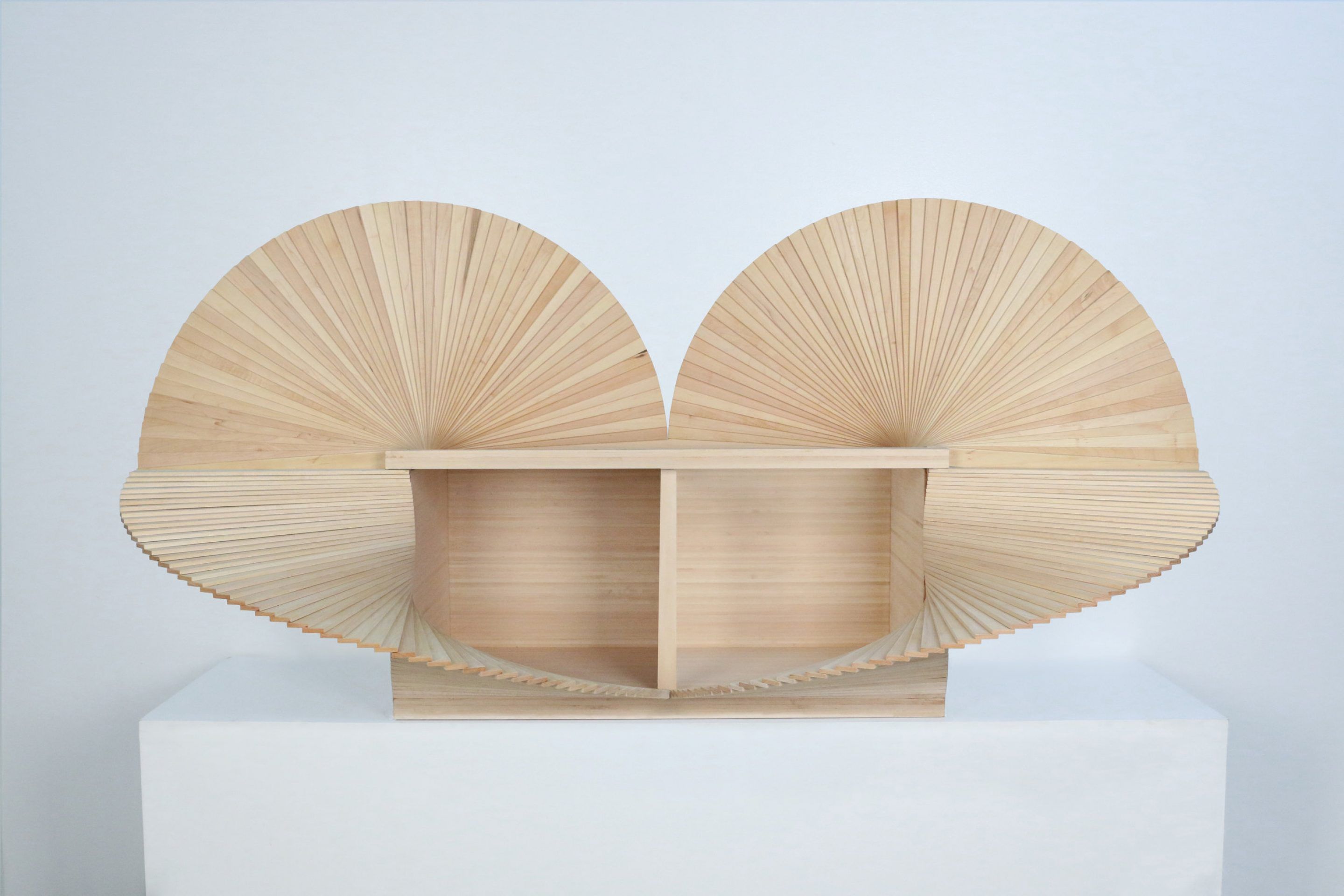 Sebastian Errazuriz S Sculpted Cabinets Unfurl Like Paper Fans