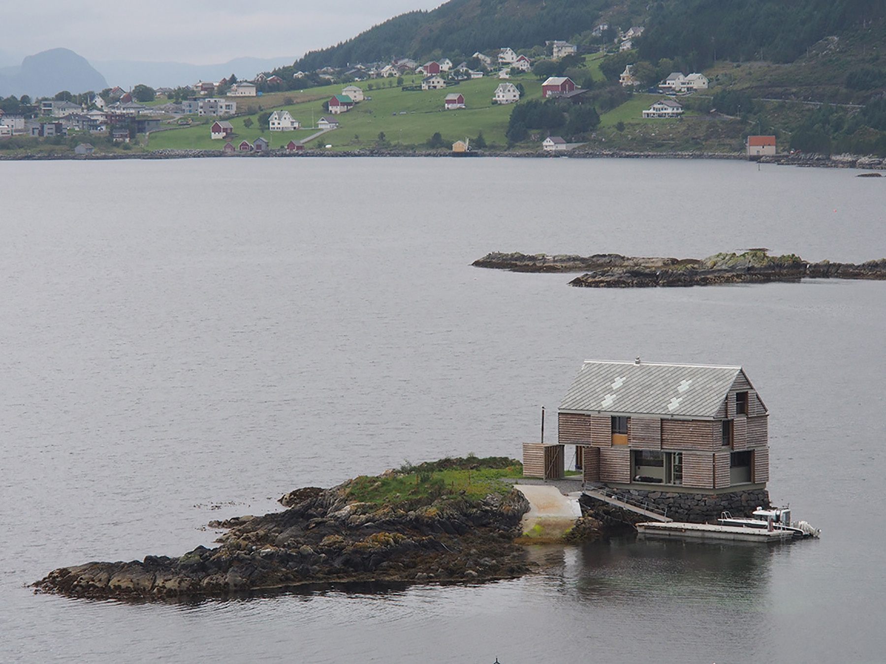 Knut Hjeltnes’ Unique Holiday Home Sits On Its Own Island In A