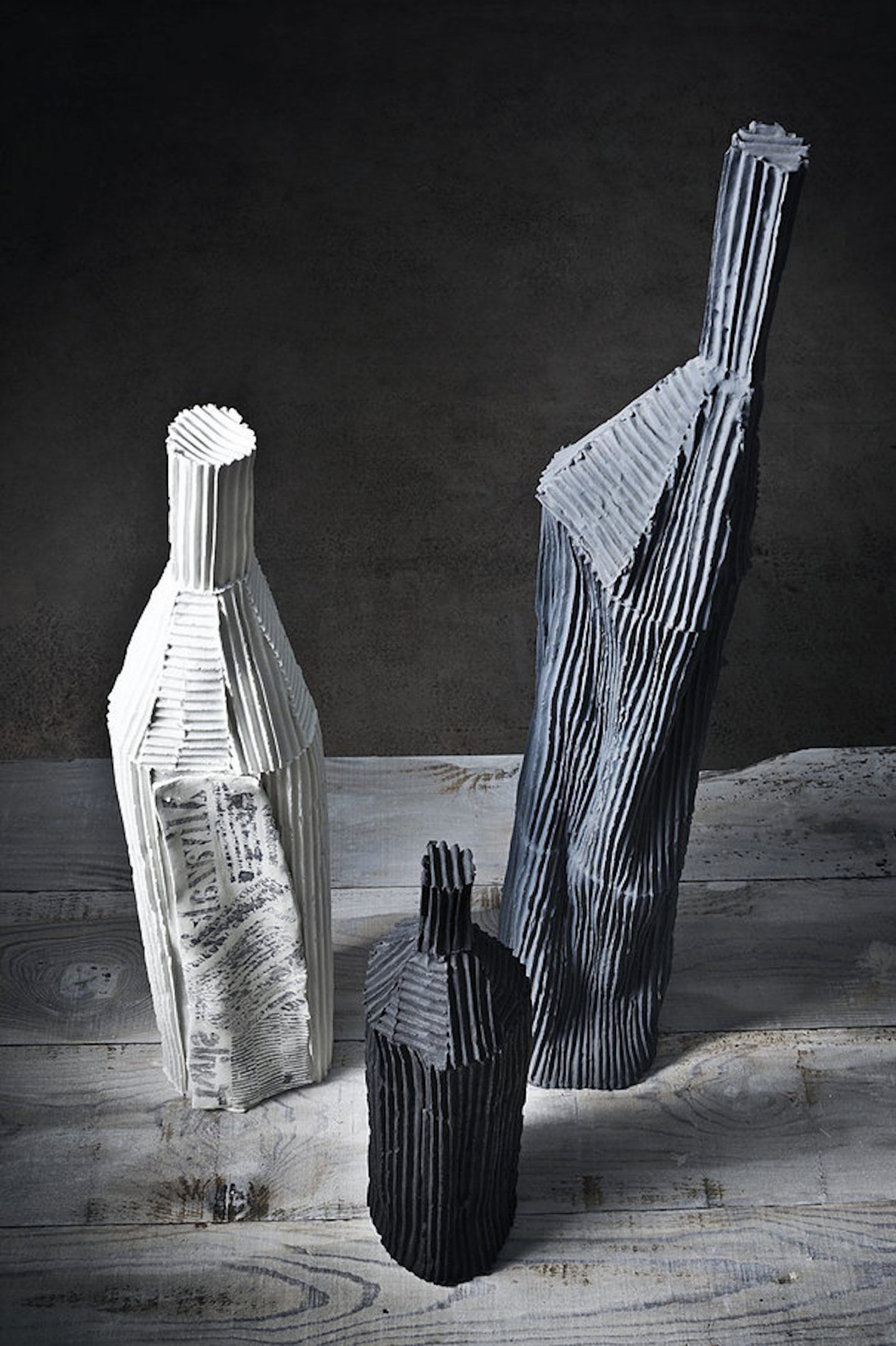 Paola Paronetto's Textured Ceramics Fuse Paper and Clay - Interior Design