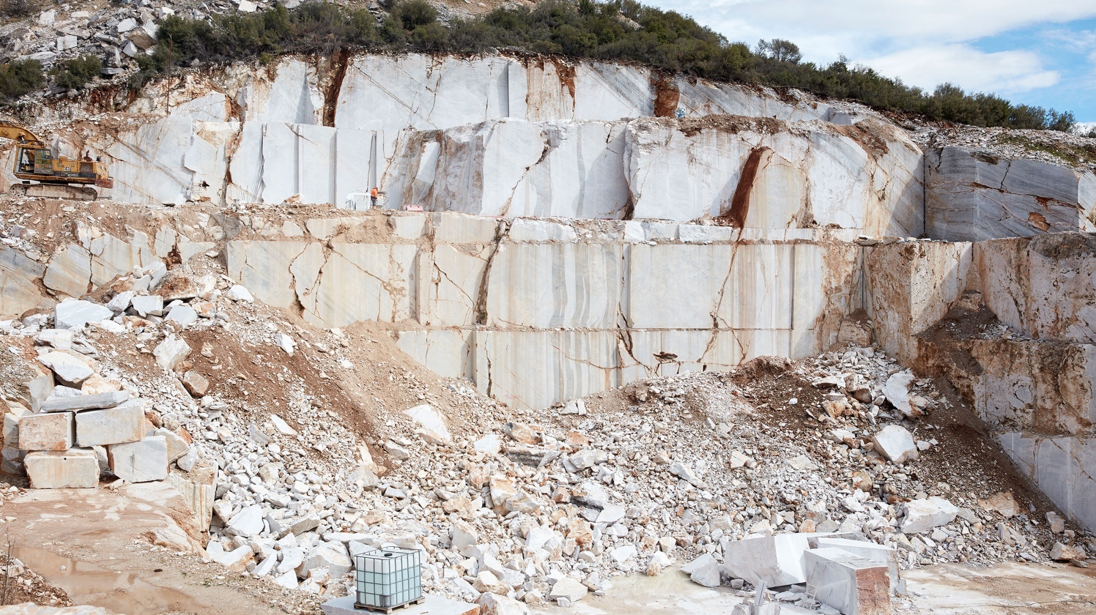 A Collection Of Bespoke Marble Pieces Shot In A Rural Quarry In Greece ...