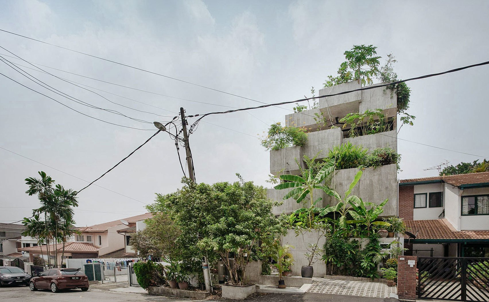 This Cascading Planter Box House In Kuala Lumpur “Celebrates