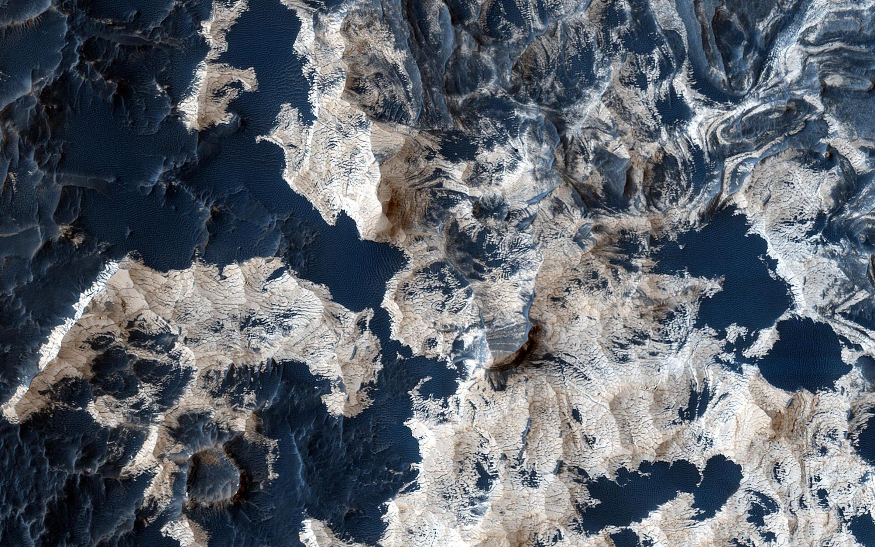 Layers and Sand on the Floor of Schiaparelli Crater