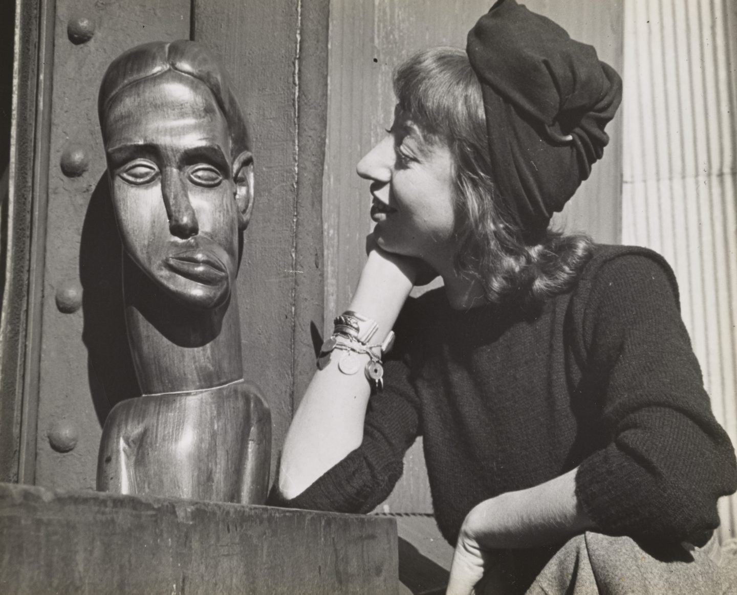 18.-Lee-Krasner-at-the-WPA-Pier,-New-York-City,-where-she-was-working-on-a-WPA-commission,--c.-1940.-Photo-Fred-Prater.-Lee-Krasner-Papers,-c.1905-1984.