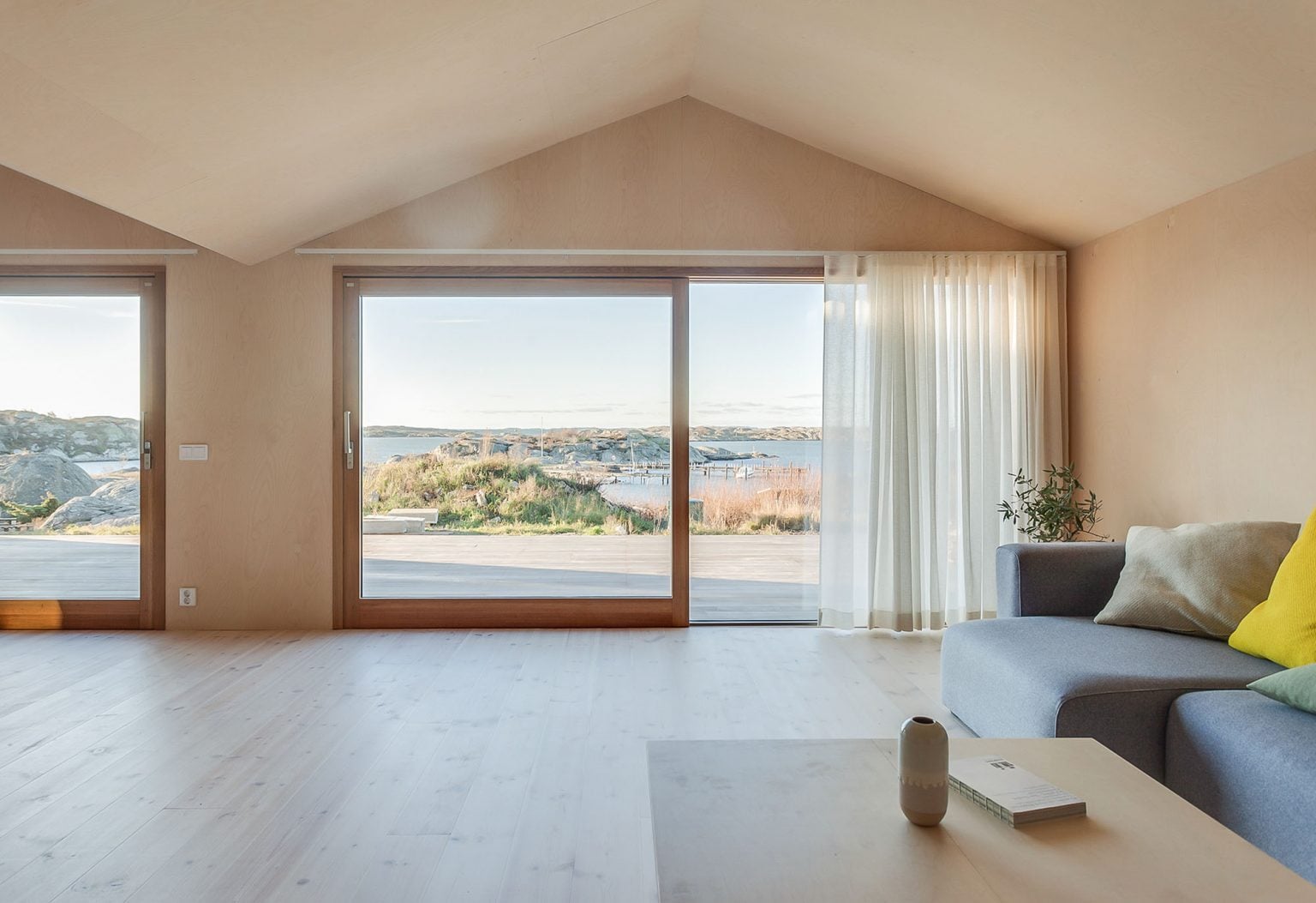 On A Small Swedish Island, Villa Vassdal Interacts With Its Rocky