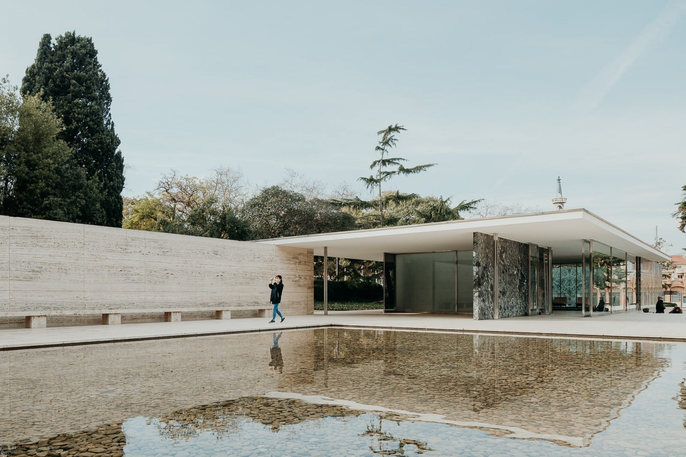 The Barcelona Pavilion By Ludwig Mies Van Der Rohe Is A Textural Delight Ignant