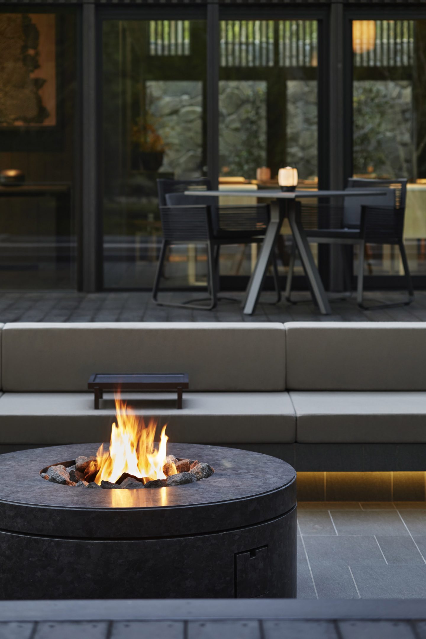 Aman Kyoto, Japan - The Living Pavilion by Aman - Terrace Firepit